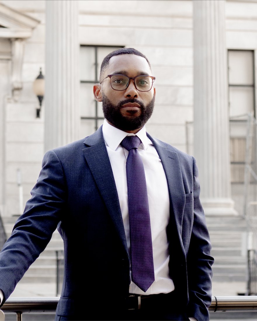 Prince Charles Yakubu at the Montgomery County Courthouse
